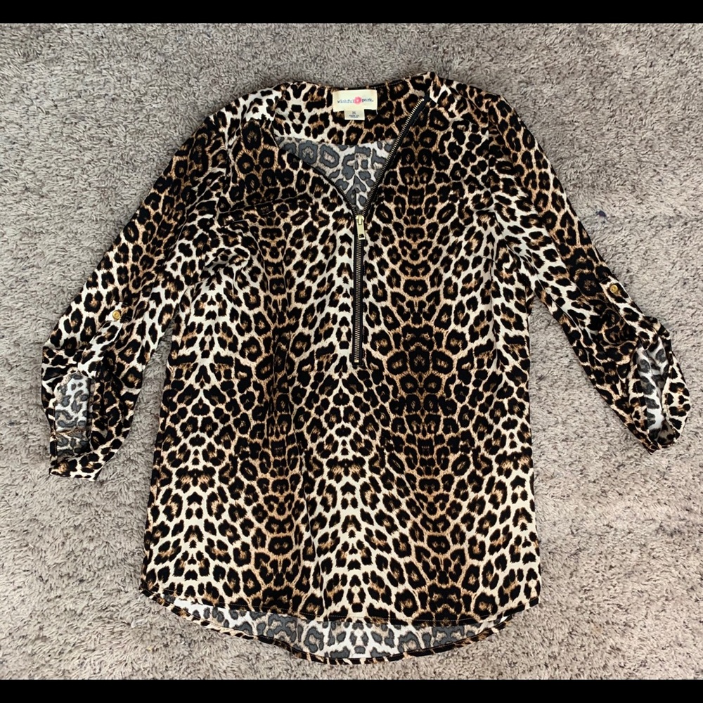 leopard blouse